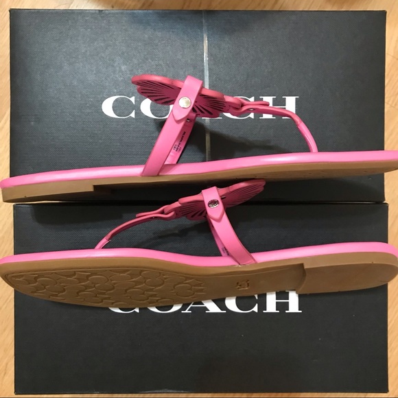 🌸 Coach JULIA SANDAL PETUNIA 6.5 7 🌺 - Picture 8 of 11